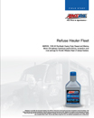 Refuse Hauler Fleet Study